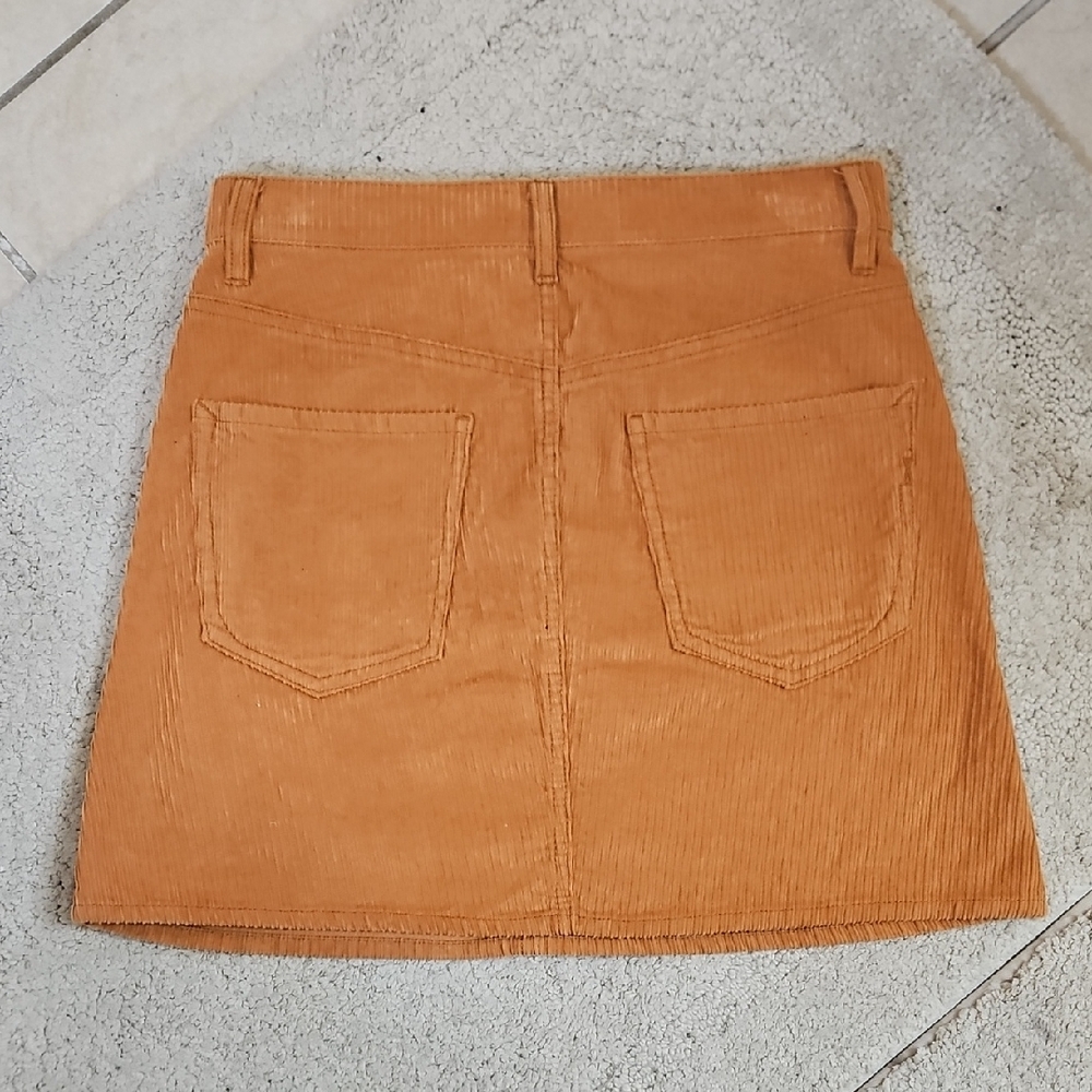 Express Corduroy Tan Slim A-line Mini High Rise Skirt Size 4 NWT - Picture 7 of 7